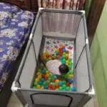 4x2 Feet Baby Playpen with 50 Balls & Waterproof Foam Mat - Image 2