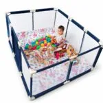 4x6 Feet Baby Playpen with 50 Balls & Waterproof Foam Mat - Image 2