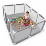 4x6 Feet Baby Playpen with 50 Balls & Waterproof Foam Mat - Image 4