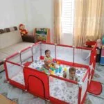 4x6 Feet Baby Playpen with 50 Balls & Waterproof Foam Mat - Image 2