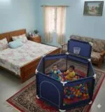 3.5x3.5 Feet Baby Playpen with 50 Balls & Waterproof Foam Mat - Image 2