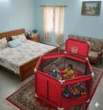 3.5x3.5 Feet Baby Playpen with 50 Balls & Waterproof Foam Mat