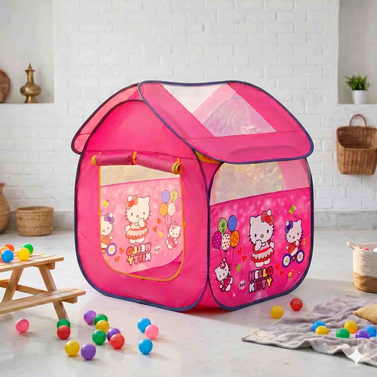 WhatsApp Image 2026-06-07 at 11.53.18 AM Hello Kitty Kureghor Kids Tent House – 100 Balls Free - Image 1
