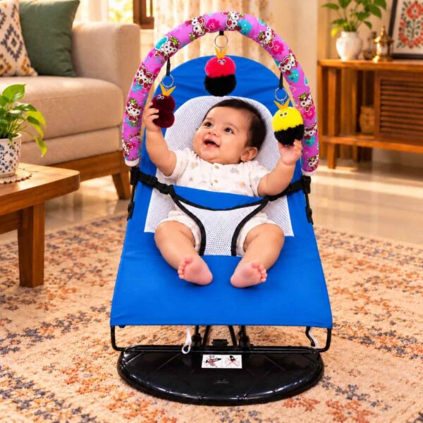 Baby Bouncer Blue color